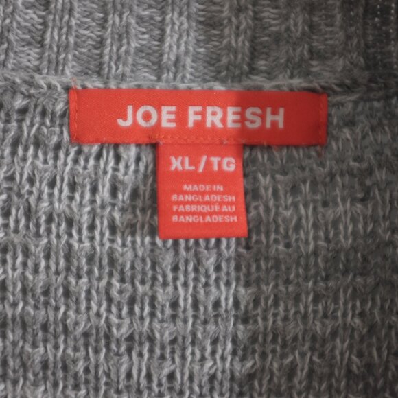 COPY - Joe Fresh grey knitted heather open cardigan 100% cotton size XL - Picture 11 of 11